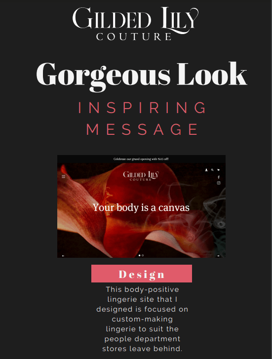 The Gilded Lily Couture&nbsp;Website